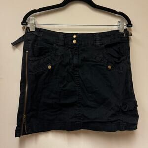 Da-Nang Y2K Black Mini Cargo Skirt – Size XS